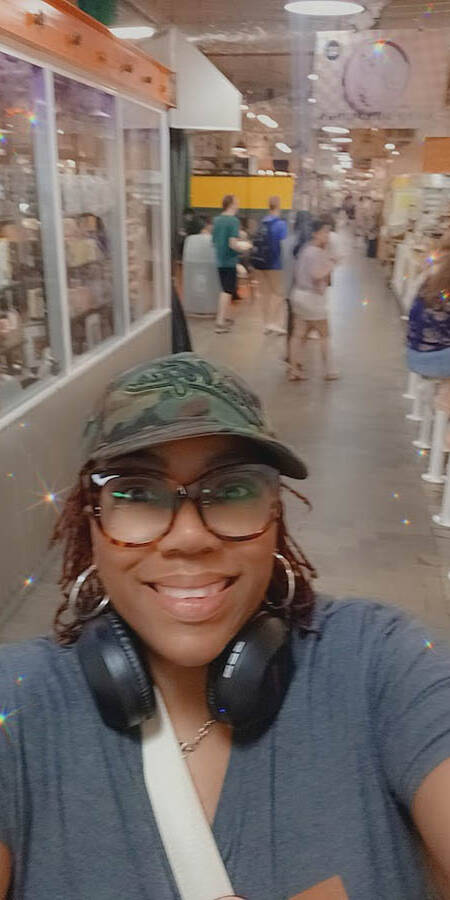 Ta-Tanisha Pierre in Reading Market.
