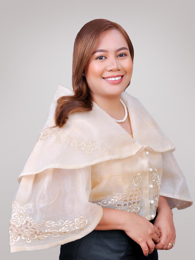 Marra Masuhod wearing a lacy blouse