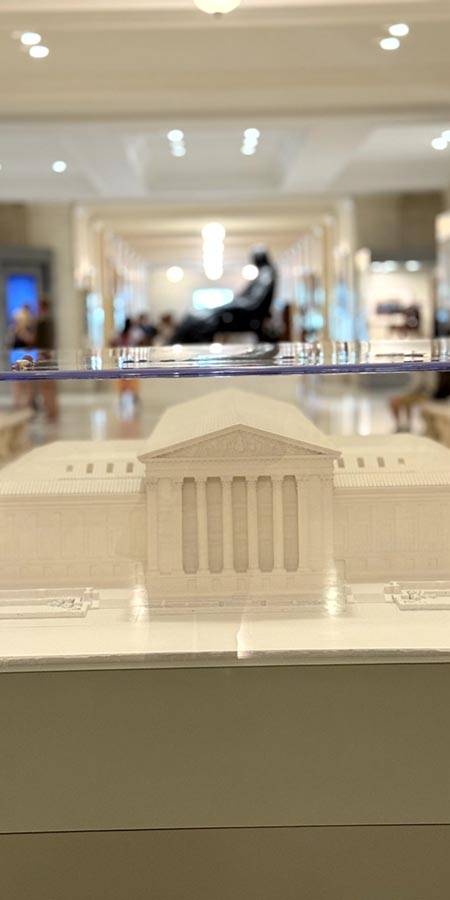 Model of the White House.